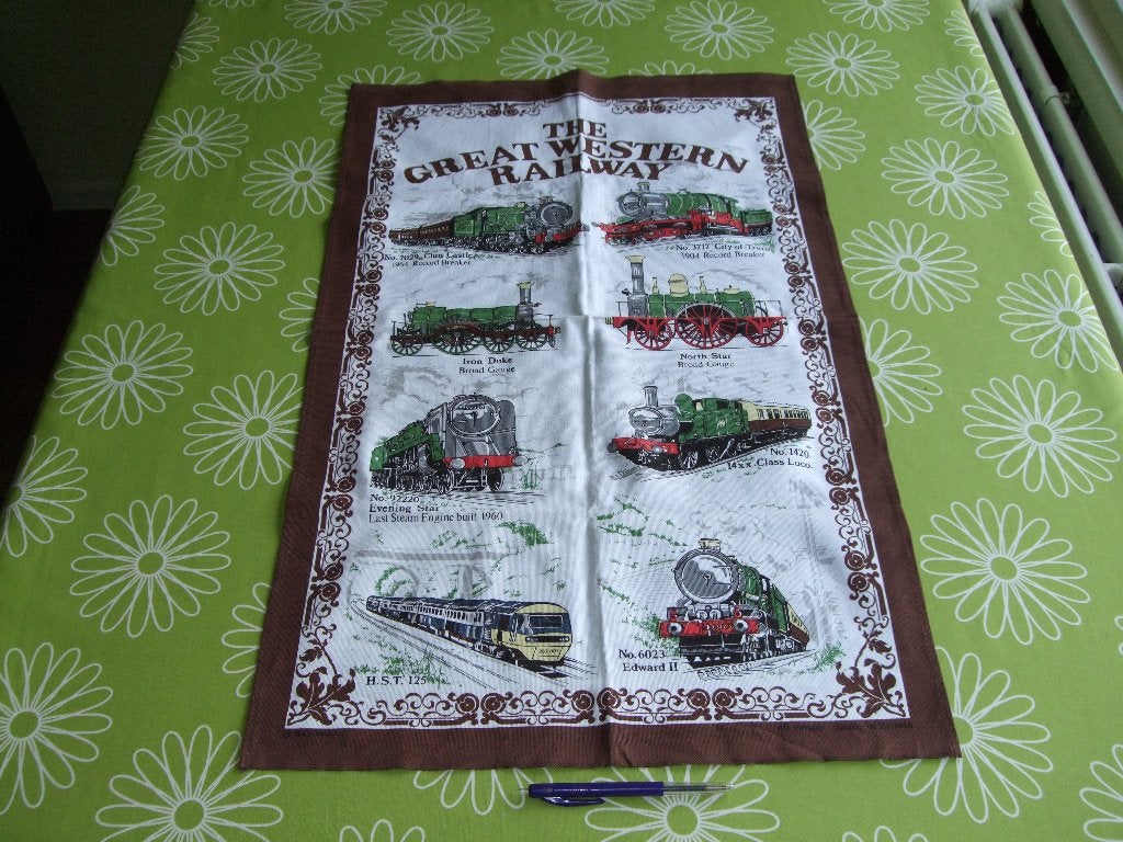 Doek - The great western railway (circa 77x 48cm), Ophalen of Verzenden, Zo goed als nieuw, Trein, Overige typen