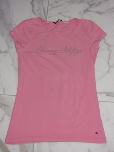 36 TOMMY HILFIGER hilfiger roze shirt, Ophalen of Verzenden, Zo goed als nieuw, Korte mouw, Roze