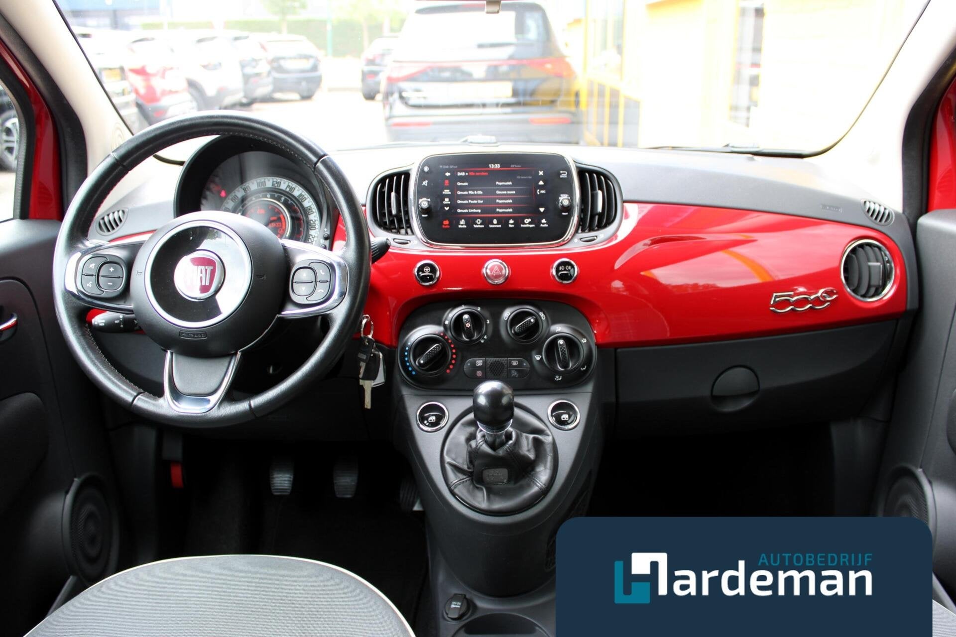 Fiat 500 C 1.2 Lounge Navi Airco, Auto's, Voorwielaandrijving, Stof, Gebruikt, 4 cilinders