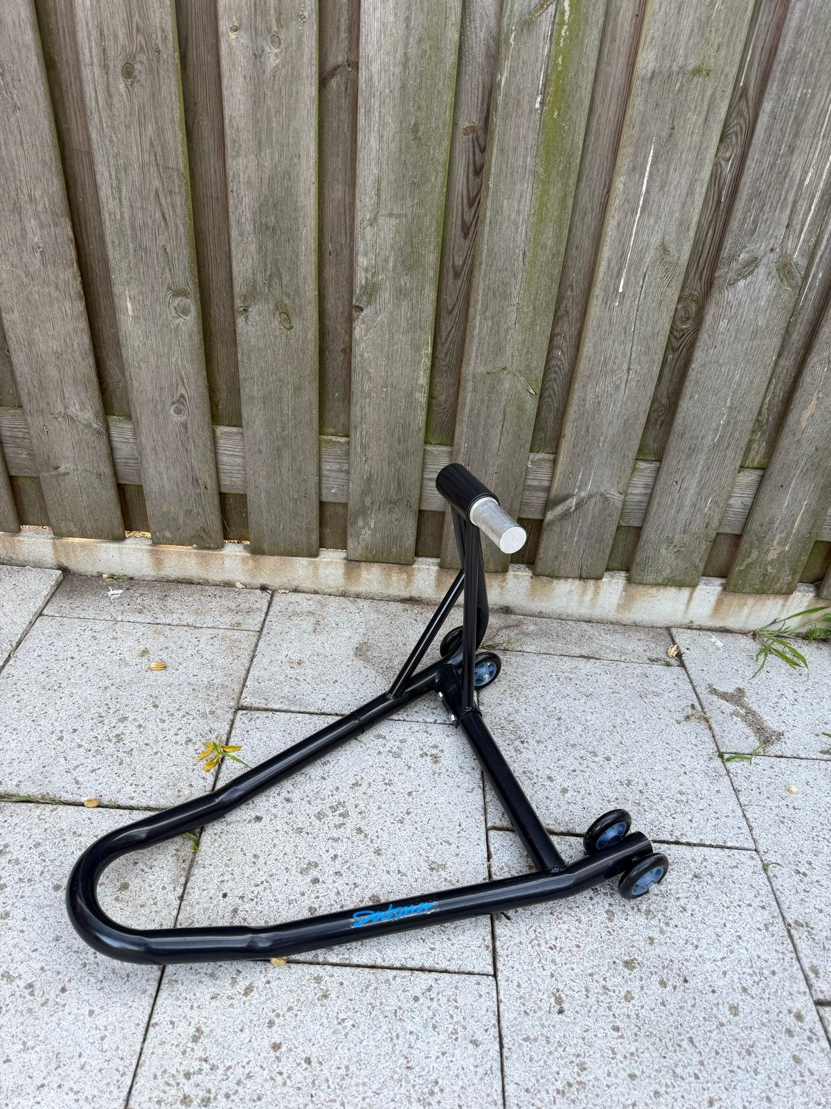Motorfiets paddockstand achterwiel, Ophalen, Gebruikt