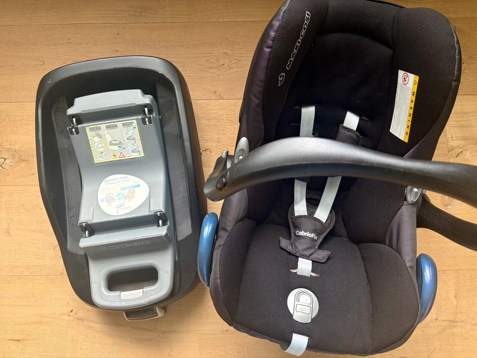 Maxi Cosi CabrioFix + FamilyFix base, Gebruikt, Ophalen of Verzenden, Isofix, 0 t/m 13 kg