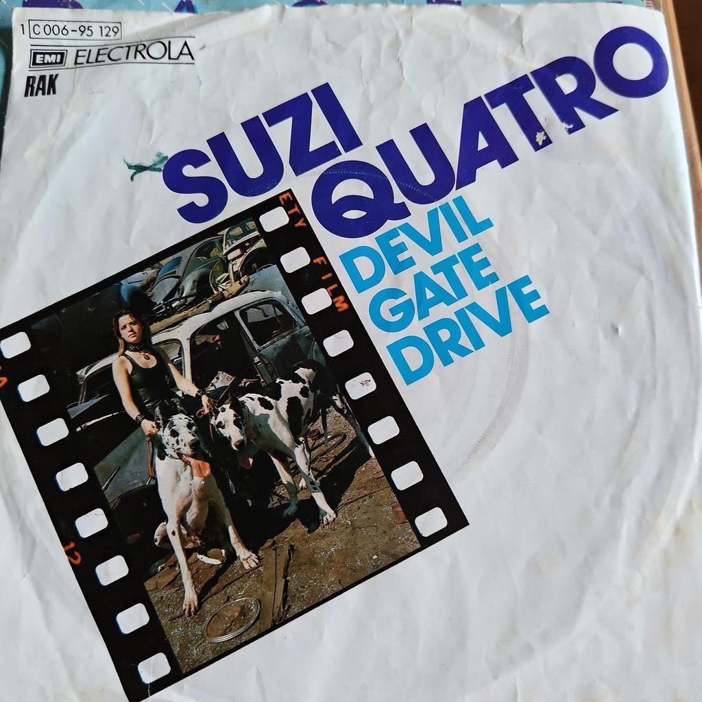 Suzi Quatro - Devil Gate Drive (EMI Electrola RAK 7 inch), Gebruikt, Fotohoes, 7 inch, Ophalen of Verzenden