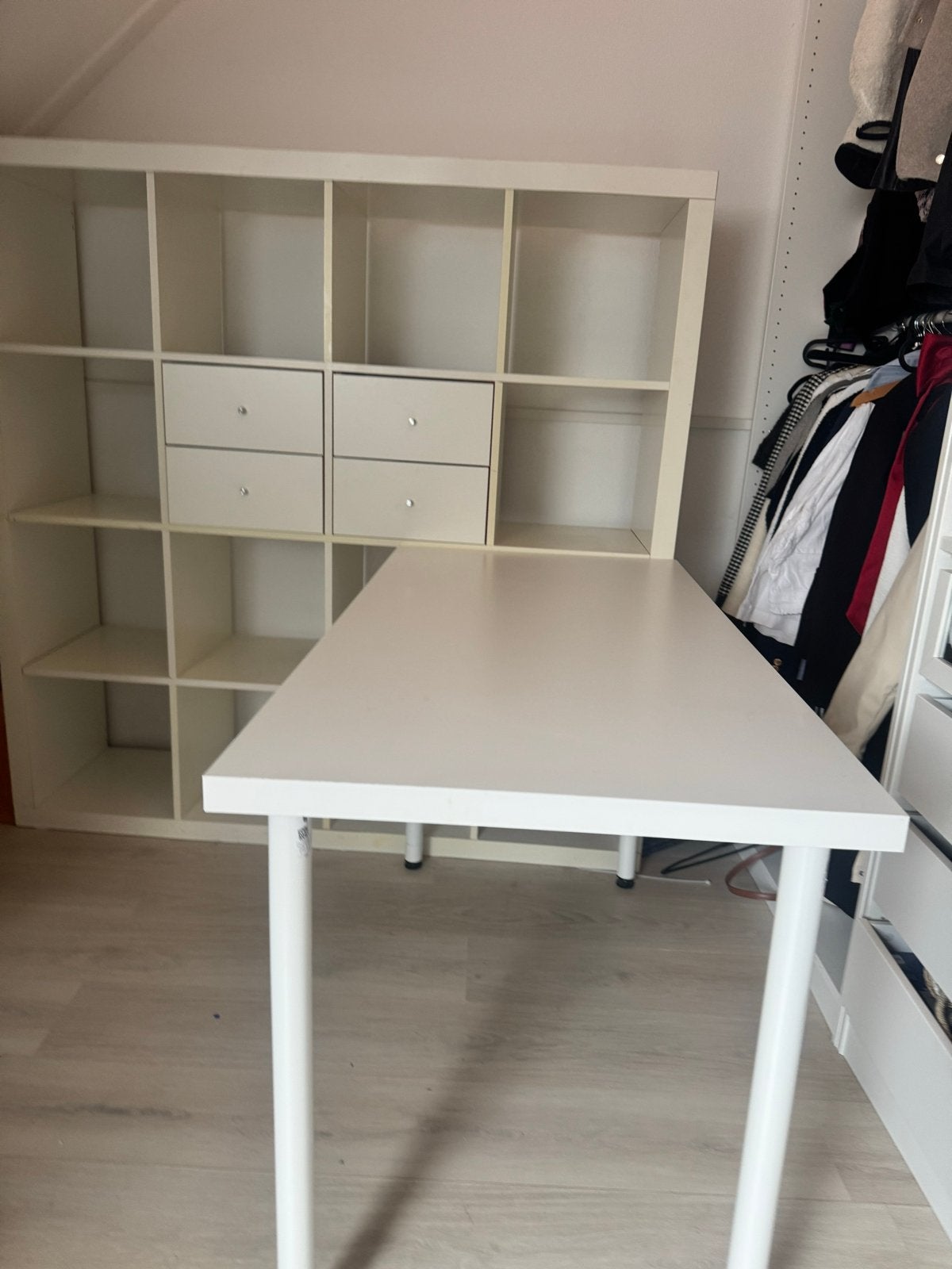 IKEA Kallax Kast met Lades en Bureau, Ophalen, Gebruikt, 100 tot 150 cm, Met lade(s)