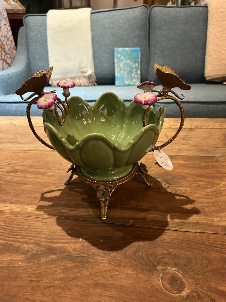 Unieke Keramische Decoratie met Bronzen Details, Ophalen