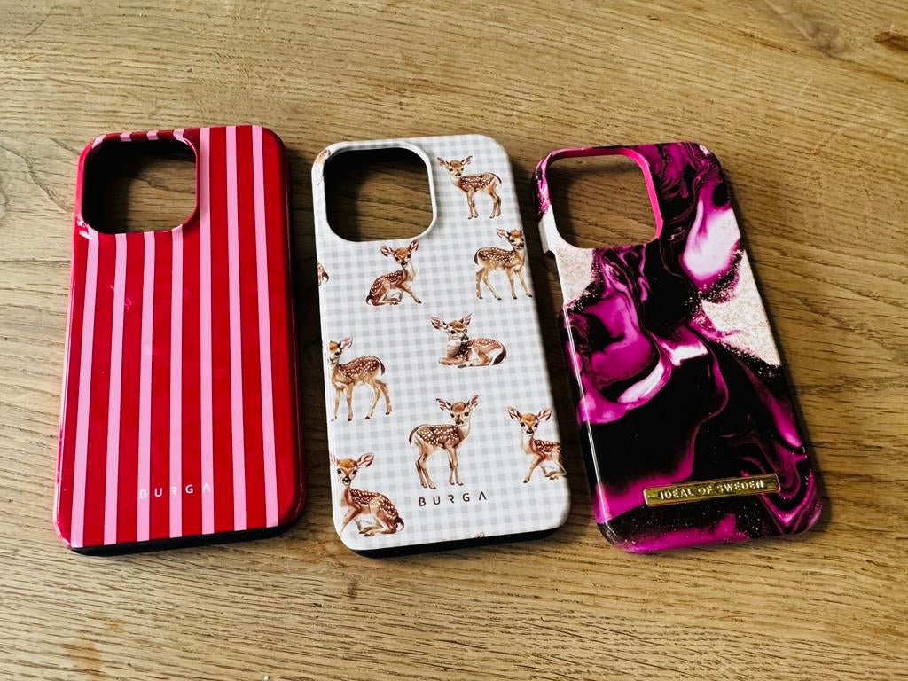 Iphone 13 pro hoesjes (Burga, Ideal of Sweden), Ophalen of Verzenden, Zo goed als nieuw, IPhone 13 Pro