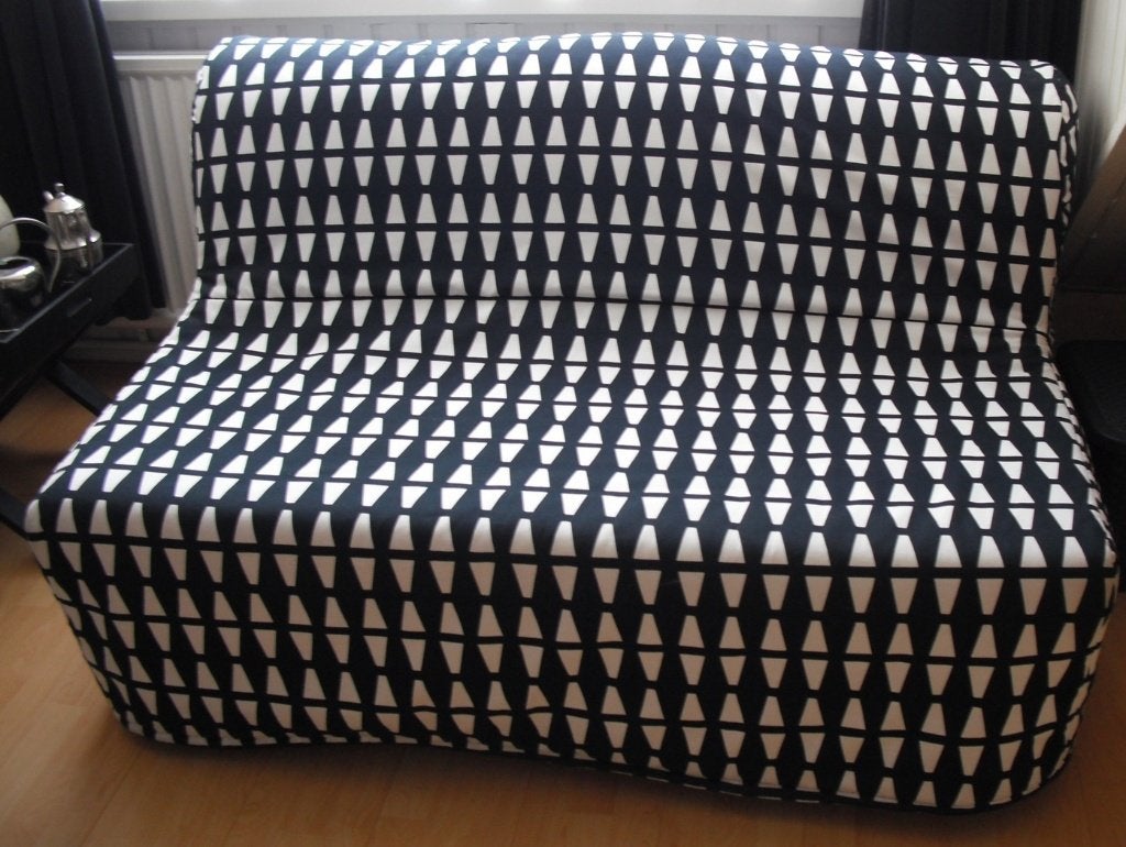 In zeer goede staat ! " IKEA "slaapbank compleet met matras, Ophalen, Gebruikt, Tweepersoons, 140 cm