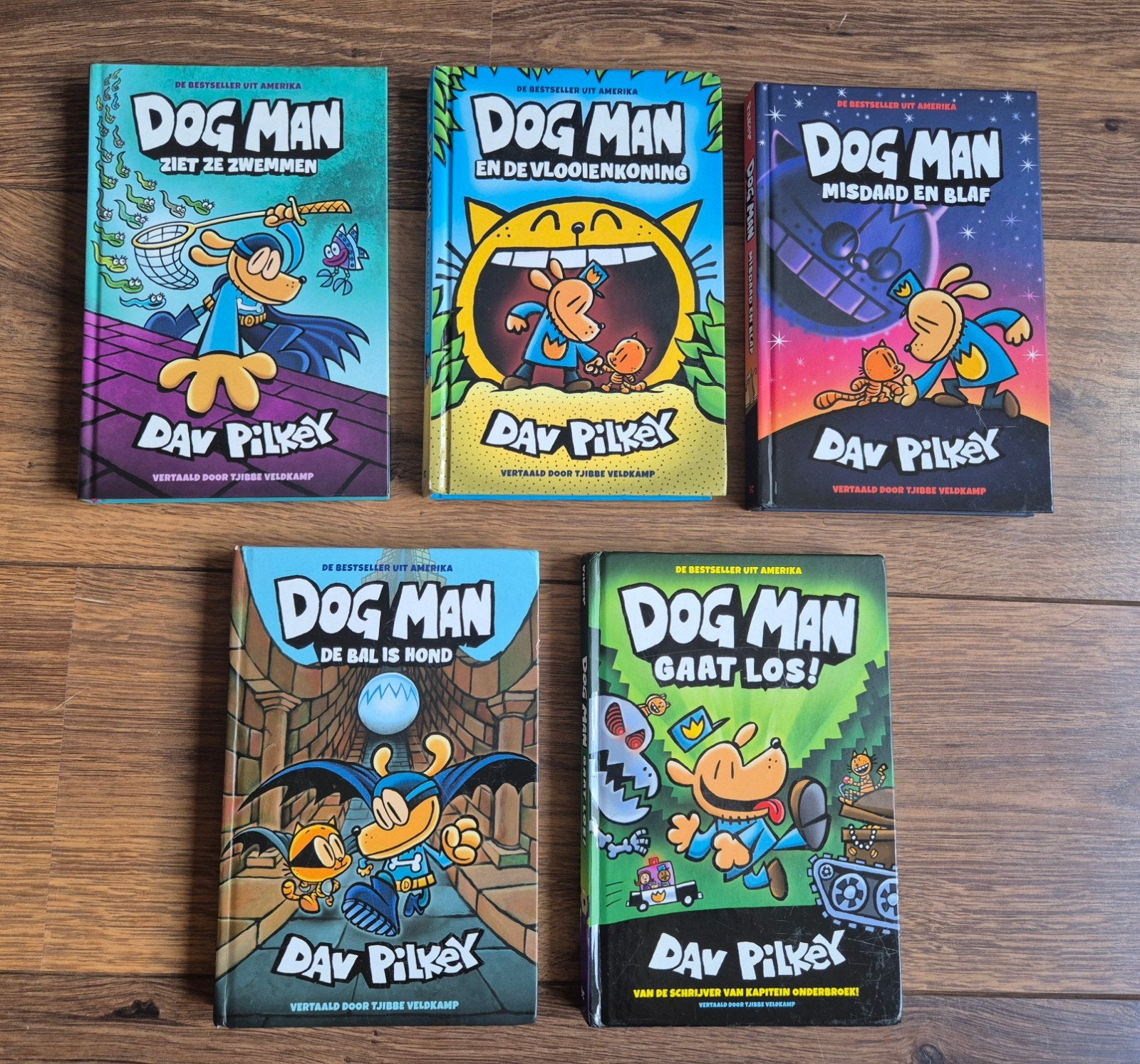 5 Dog man boeken hardcover, Ophalen of Verzenden, Gelezen, Dav Pilkey