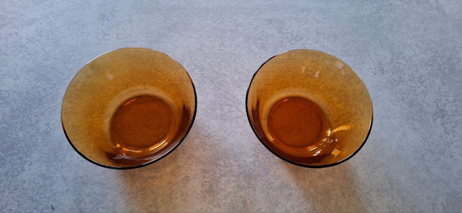 Duralex schalen amber., Ophalen, Vintage, Nieuw, Glas