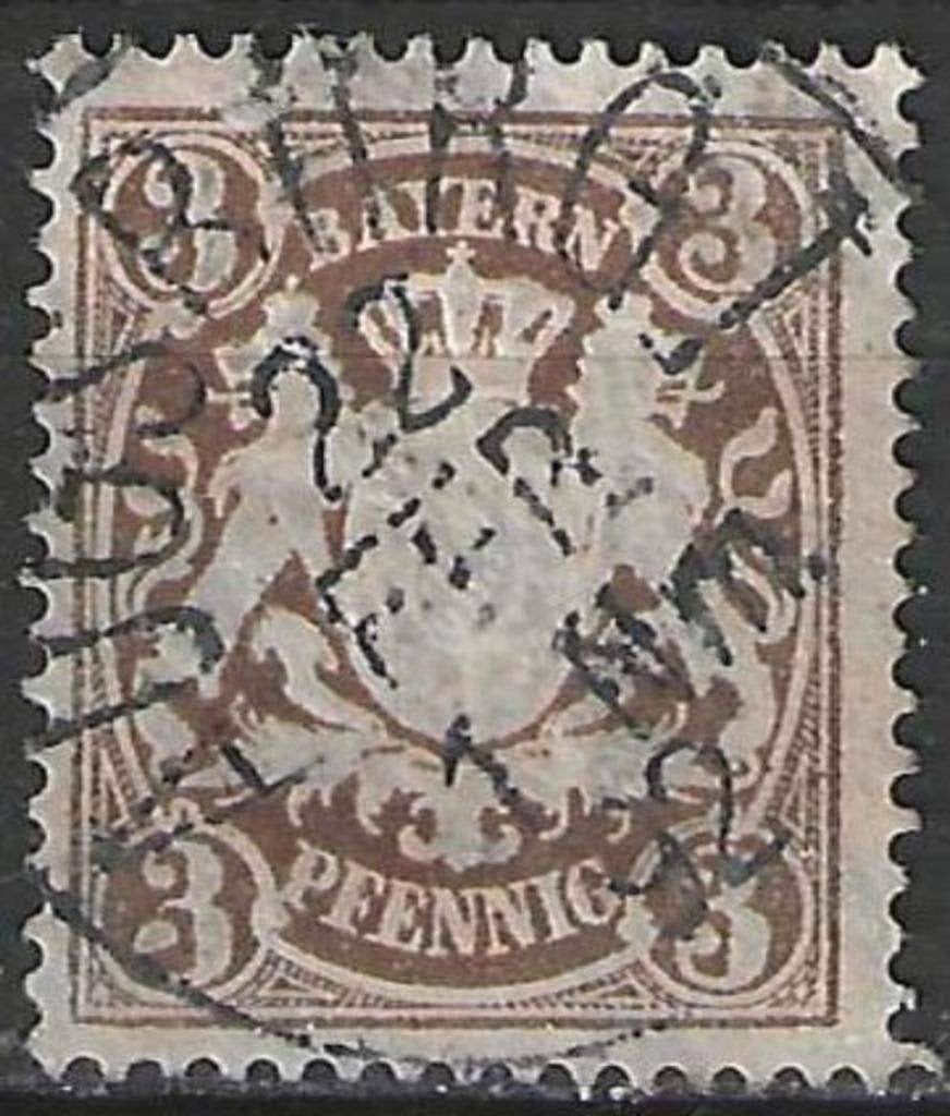 Bayern 1888/1904 - Yvert 60 - Stadswapen in relief (ST), Verzenden, Duitse Keizerrijk, Gestempeld