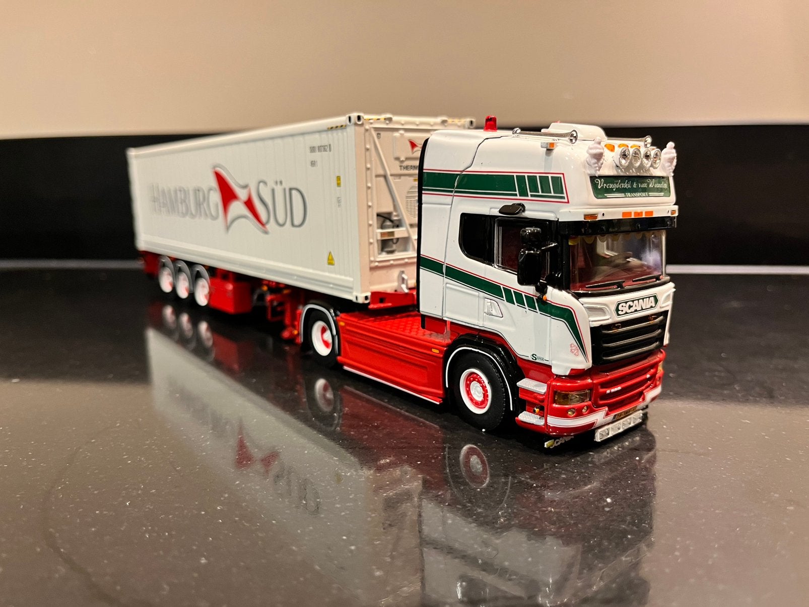 WSI Scania R580 V8 Vreugdenhil en van Wamelen transport, Ophalen of Verzenden, Nieuw, Bus of Vrachtwagen, Wsi