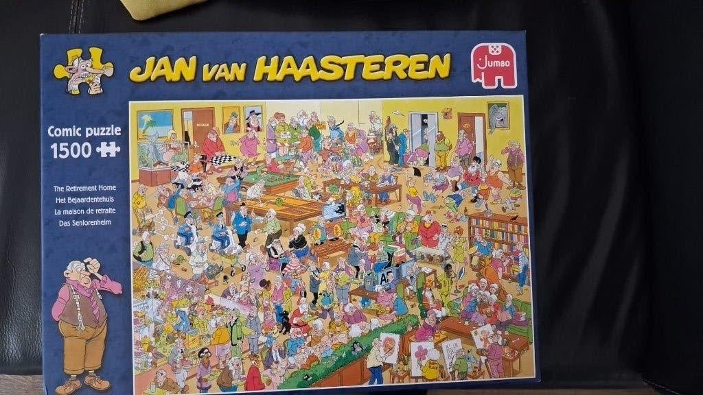 Jan van Haasteren het bejaardentehuis 1500 stukjes compleet, Ophalen, 500 t/m 1500 stukjes, Zo goed als nieuw, Legpuzzel