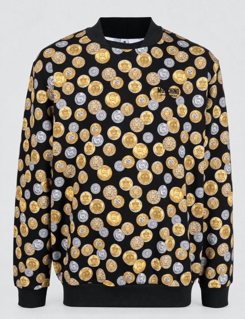 Moschino ORIGINEEL heren sweatshirt MAAT M nieuw met labels, Velmar@velmar.it, Verzenden, Zwart, Nieuw