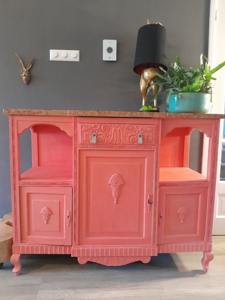 Antieke commode met marmeren blad, Ophalen