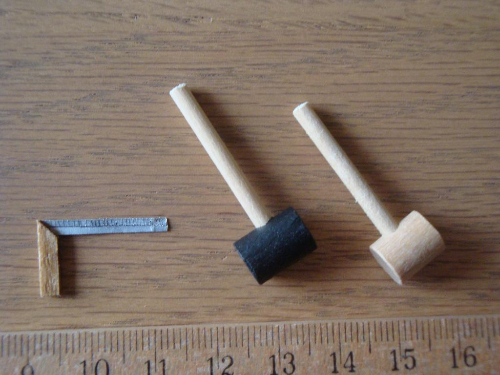1:12 gereedschap voor het poppenhuis hamers en winkelhaak, Verzamelen, Poppenhuizen en Toebehoren, Ophalen of Verzenden, Nieuw