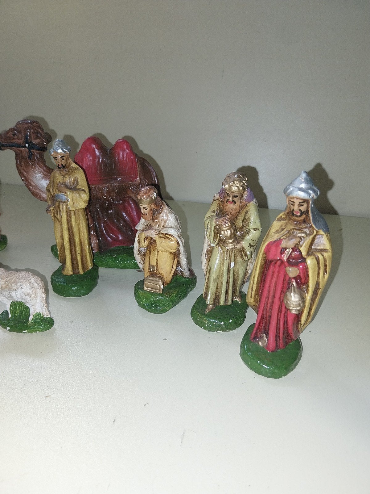 Vintage Kerststal Beeldjes Set - 20 Stuks, Ophalen, Gebruikt, Beeld(je), Christendom | Katholiek