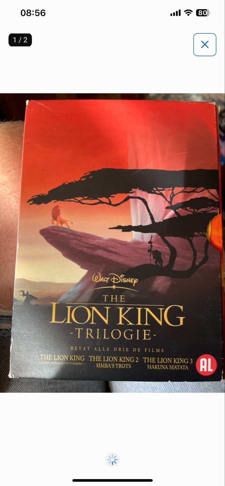 The Lion King Trilogie - DVD Boxset (Nederlands gesproken), Gebruikt, Animatie, Verzamelbox, Alle leeftijden