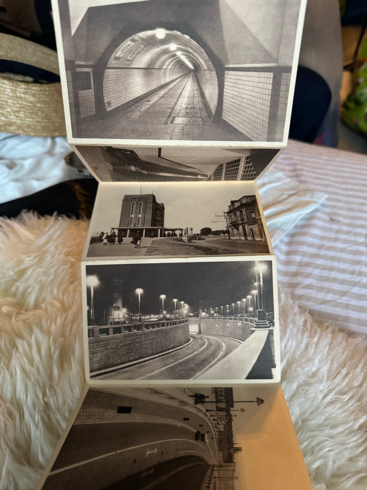 Vintage Leporello Antwerpen Waaslandtunnel Nels Jaren '30/'4, Verzamelen, Ophalen of Verzenden, 1920 tot 1940, Ongelopen, Antwerpen