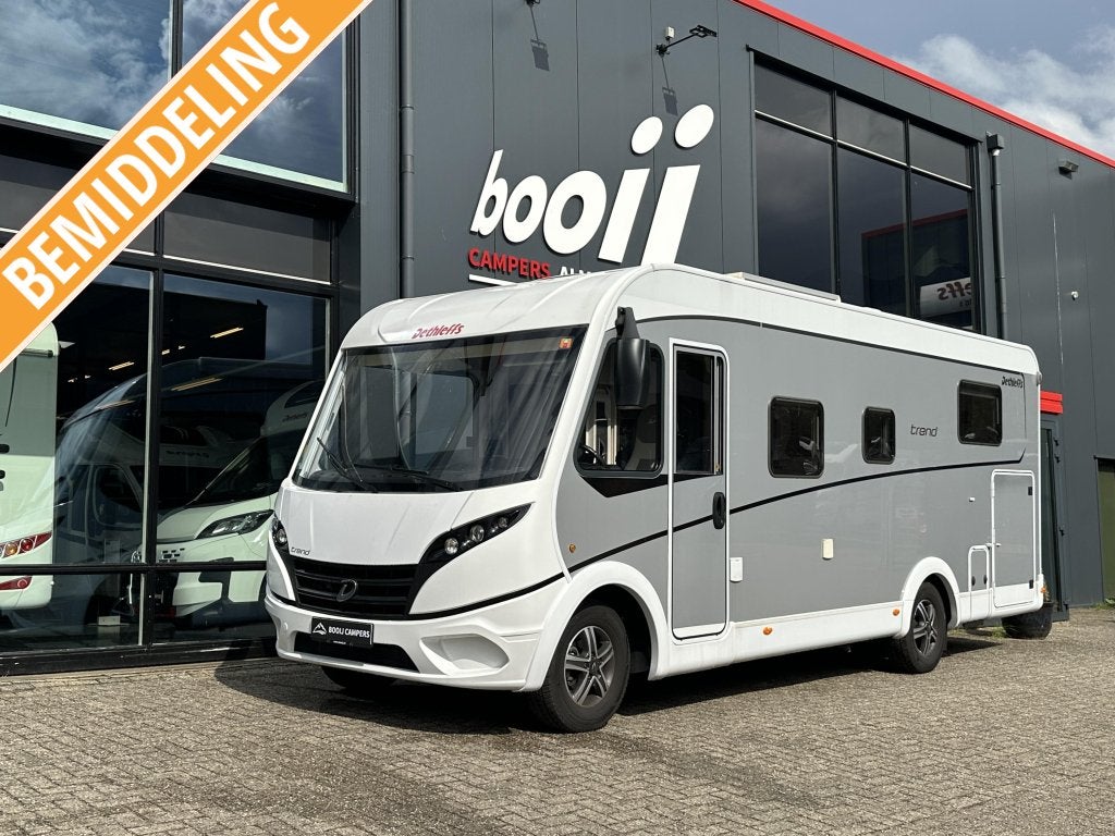 Dethleffs Trend I 7057 DBM Automaat + Queensbed, Caravans en Kamperen, Fiat, Bedrijf, Diesel, Dethleffs