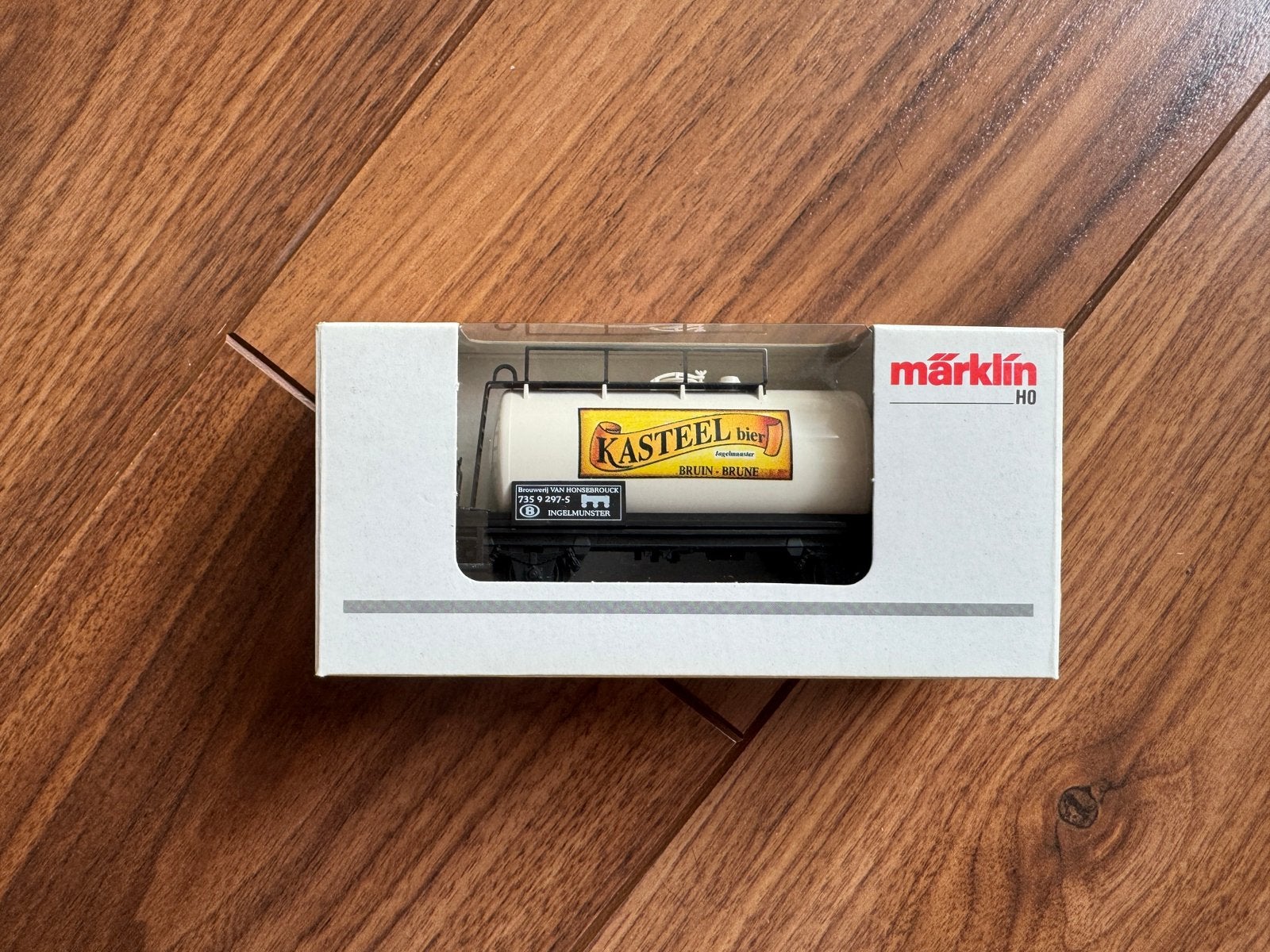 🚂 Marklin 4441.802 Kasteelbier Bruin van de NMBS, Wisselstroom, Wagon, Ophalen of Verzenden, Zo goed als nieuw