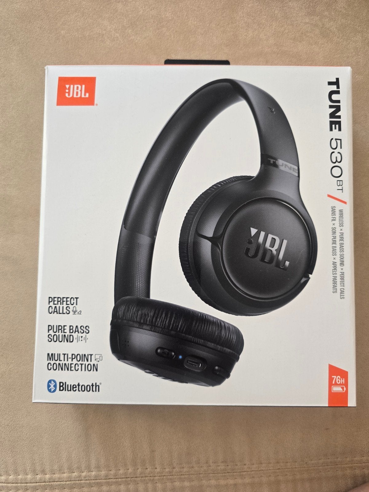 JBL Tune 530BT Draadloze On-ear Koptelefoon Zwart, Ophalen, Draadloos, JBL, Nieuw