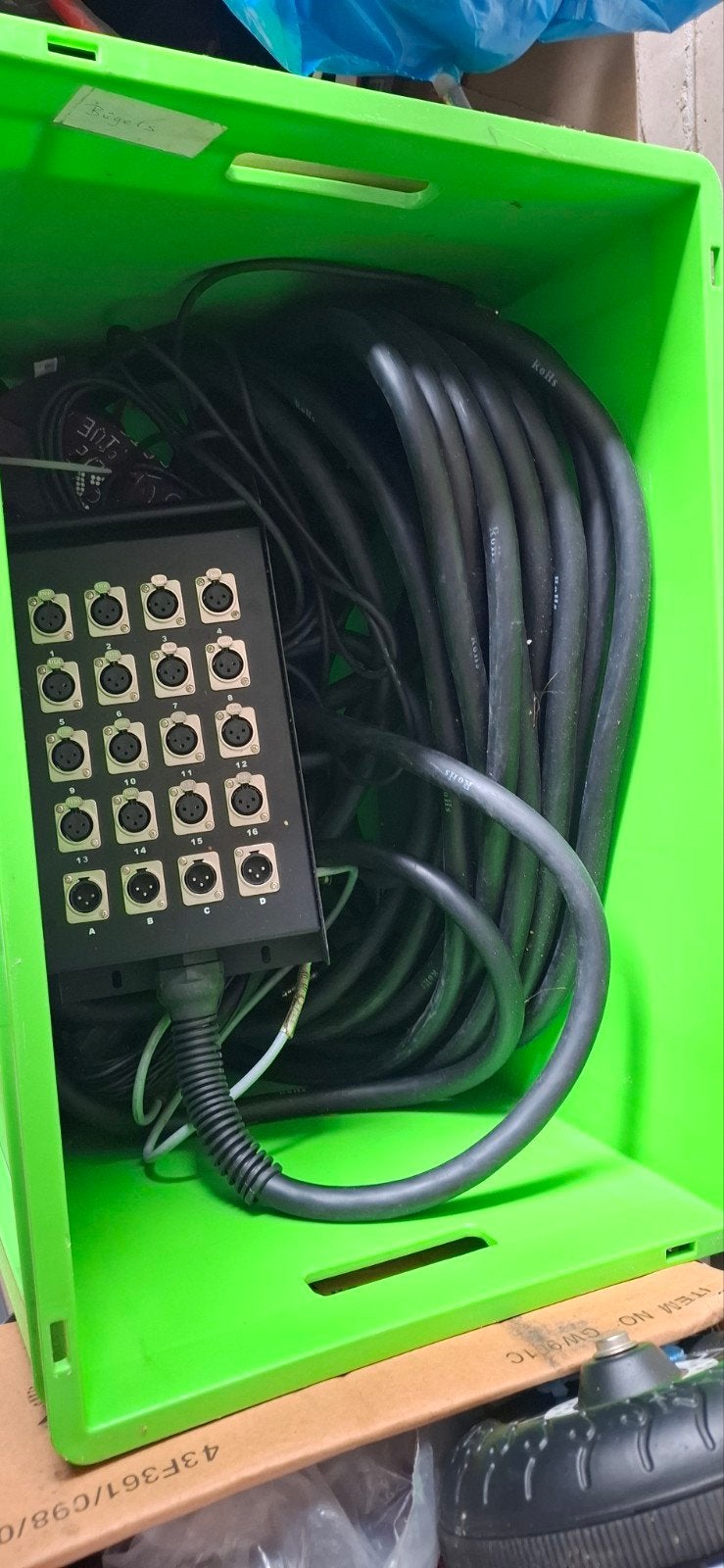 Multikabel 16 in 4 uit - 30 meter, Ophalen of Verzenden