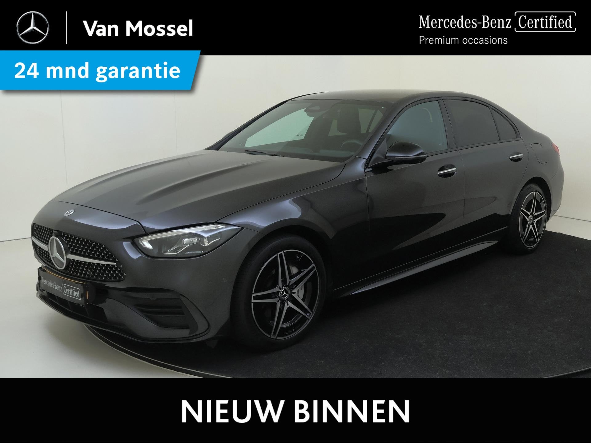 Mercedes-Benz C-klasse 400 e 4MATIC AMG Line / Burmester 3D/, Auto's, Mercedes-Benz, Automaat, 4 cilinders, Bedrijf, Vierwielaandrijving