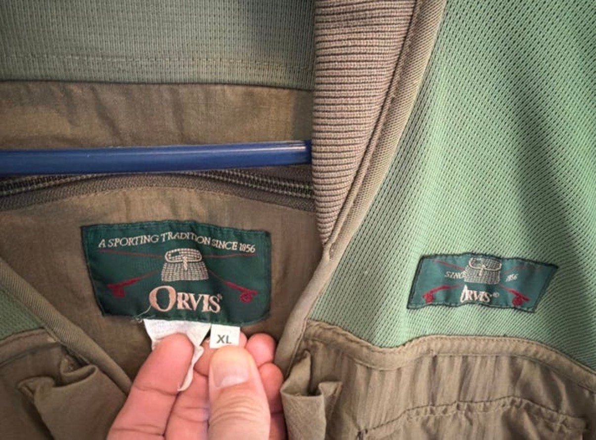Z.g.a.n. Orvis Vliegvis Vest met Elastisch Mesh, Watersport en Boten, Ophalen of Verzenden, Zo goed als nieuw, Overige typen