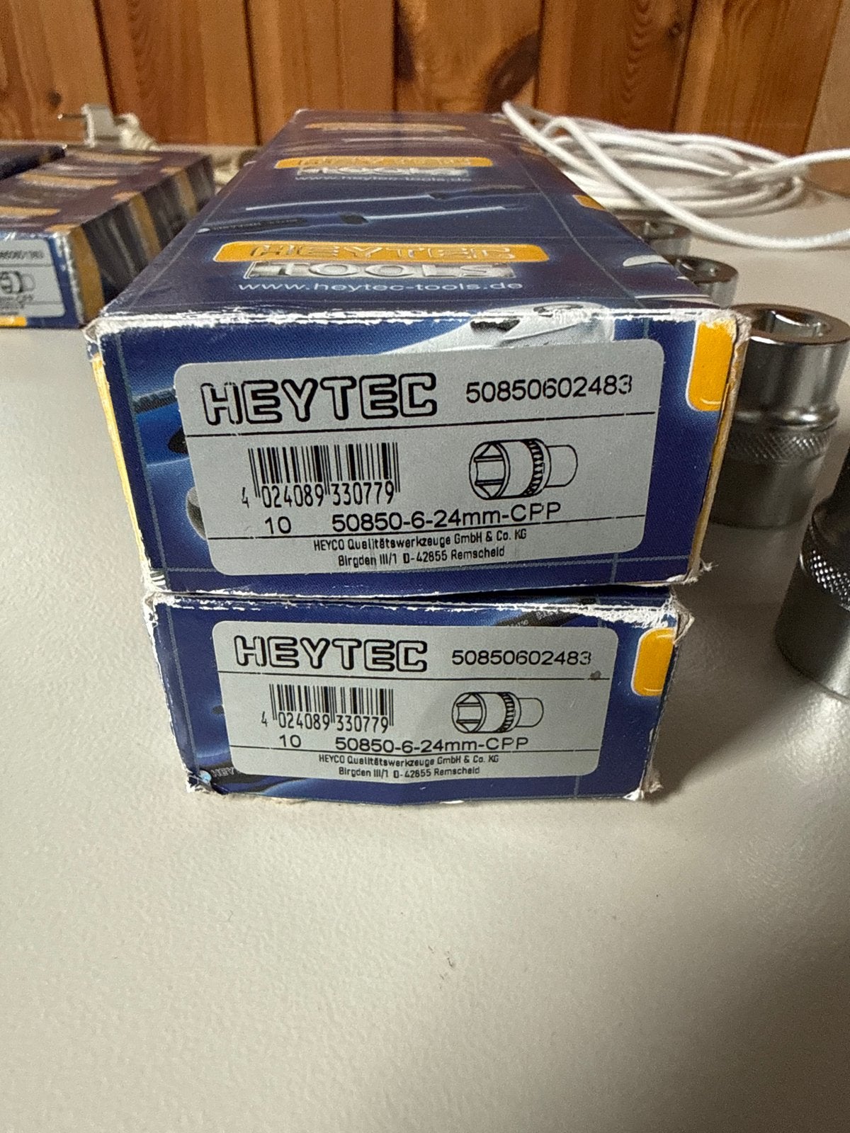 20x Heytec Tools 50850-6-24mm-CPP Doppen, Overige merken, Nieuw, Ophalen of Verzenden, Sleutel/ratel