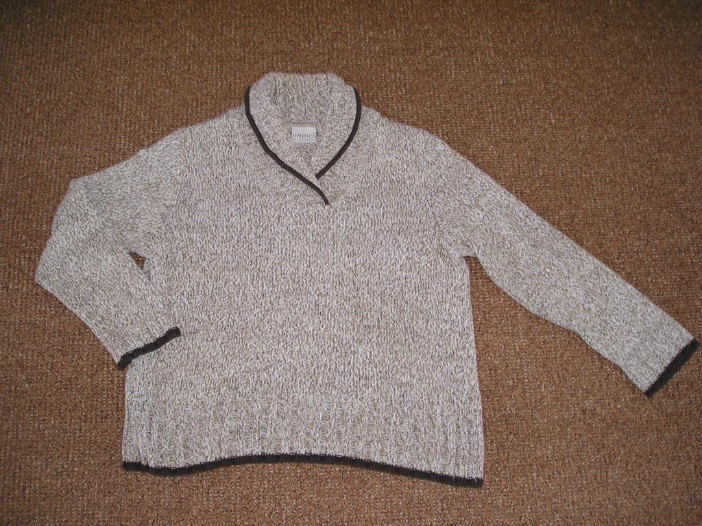 beige/bruin gemêleerde trui Undici maat 44, Kleding | Dames, Ophalen, Beige, Maat 42/44 (L), Undici