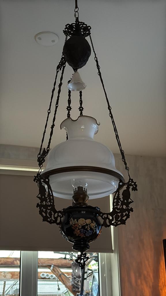 Olie lamp, Ophalen
