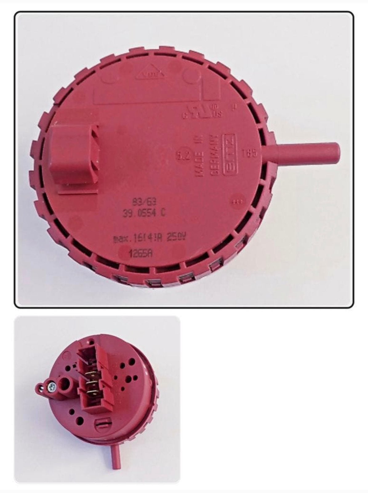 Originele EMZ 83/63 390554C Vaatwasser knop schakelaar, P, P, P, Nieuw
