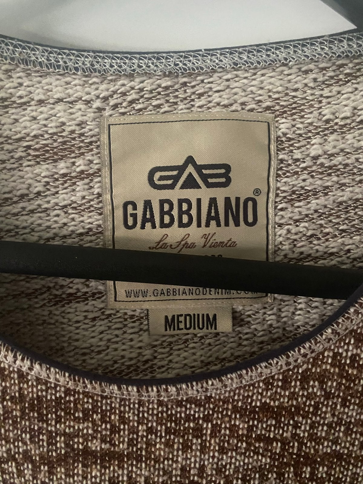 Gabbiano Heren Trui Maat M - Bruin/Beige Gebreid, Ophalen of Verzenden, Zo goed als nieuw, Maat 48/50 (M), Bruin