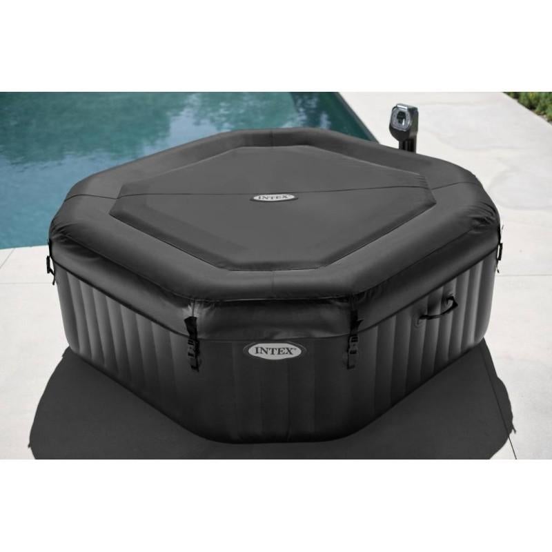 Intex PureSpa Deluxe Jet & Bubble 6-persoons Jacuzzi, Tuin en Terras, Bubbelbaden en Hottubs, Ophalen, Gebruikt, Filter, Opblaasbaar