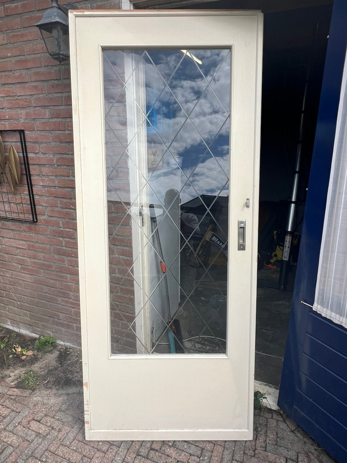 Mooie schuifdeuren decoratief glas-in-lood effect!, Doe-het-zelf en Verbouw, Kozijnen en Schuifpuien, Overige typen, Zo goed als nieuw