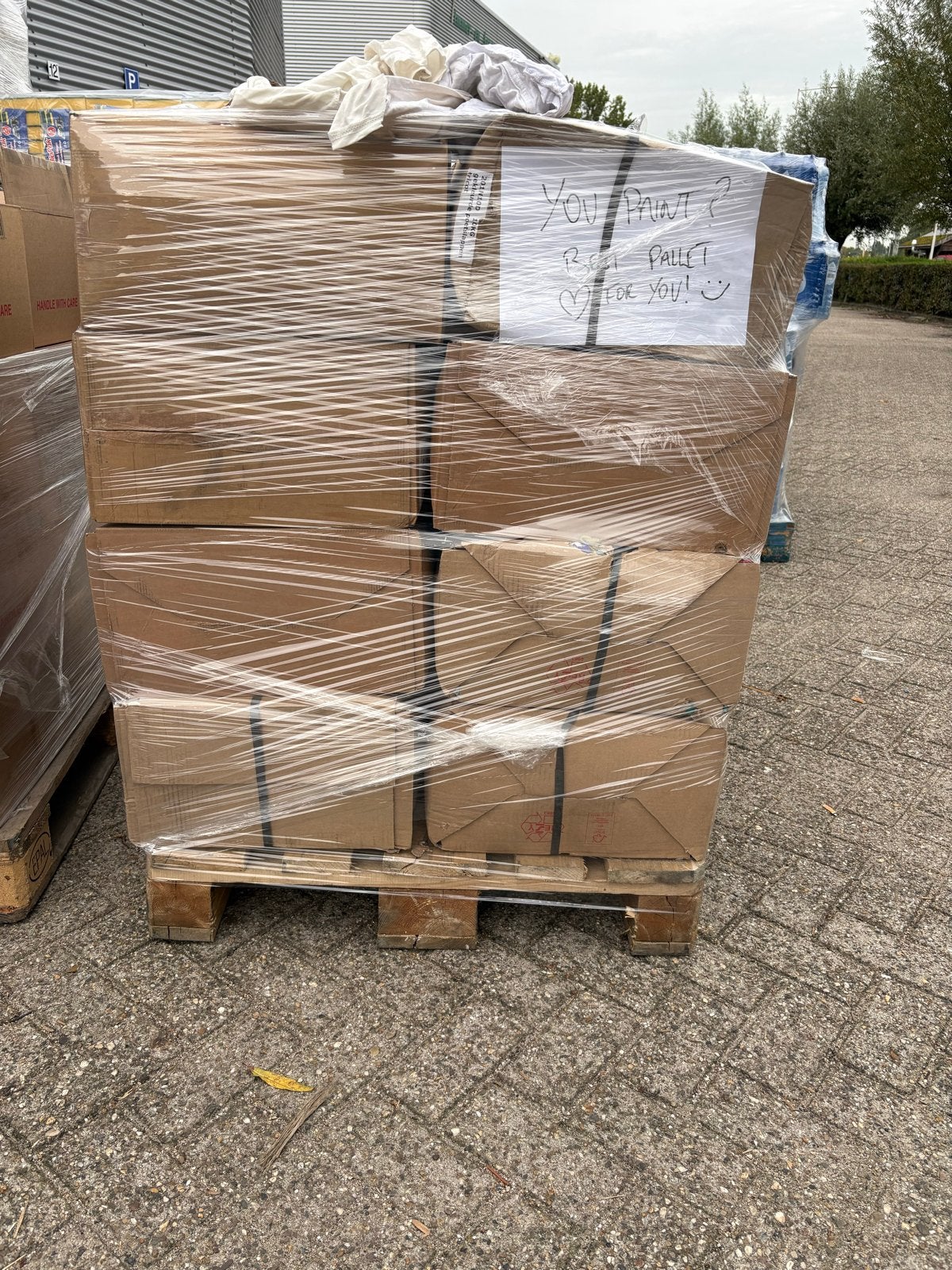 Pallet met onbekende dozen - Ideaal voor verrassing!, Ophalen