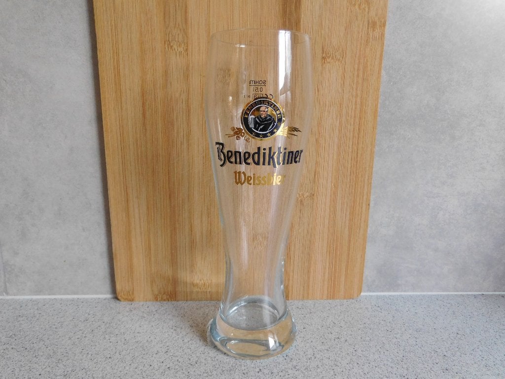 Bier Glas 0,5 Ltr. Weissbier 2021 Benediktiner, Ophalen of Verzenden, Zo goed als nieuw, Glas of Glazen, Overige merken