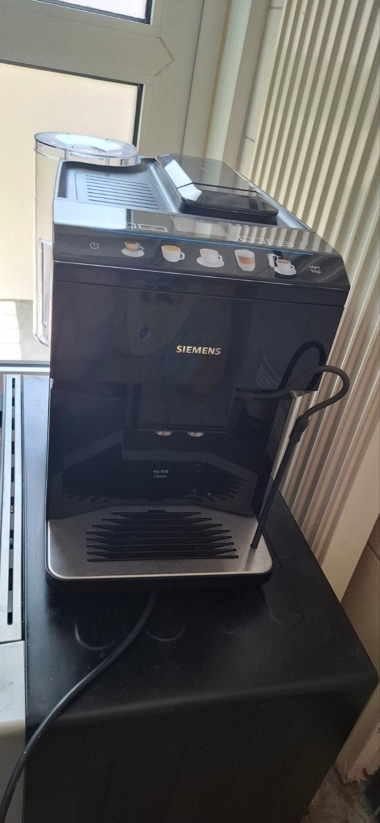 Siemens EQ.500, Witgoed en Apparatuur, Koffiezetapparaten, Ophalen, Zo goed als nieuw, Espresso apparaat, Gemalen koffie
