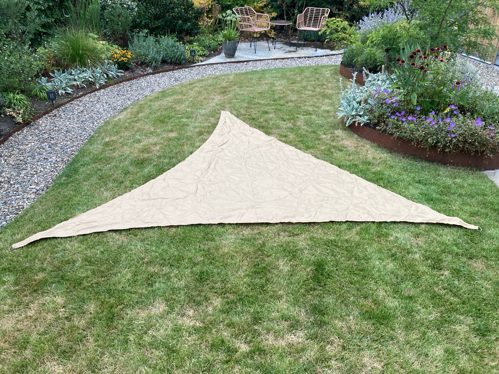 Schaduwdoek triangel/driehoek 3 x 3 meter, Ophalen of Verzenden, Nieuw