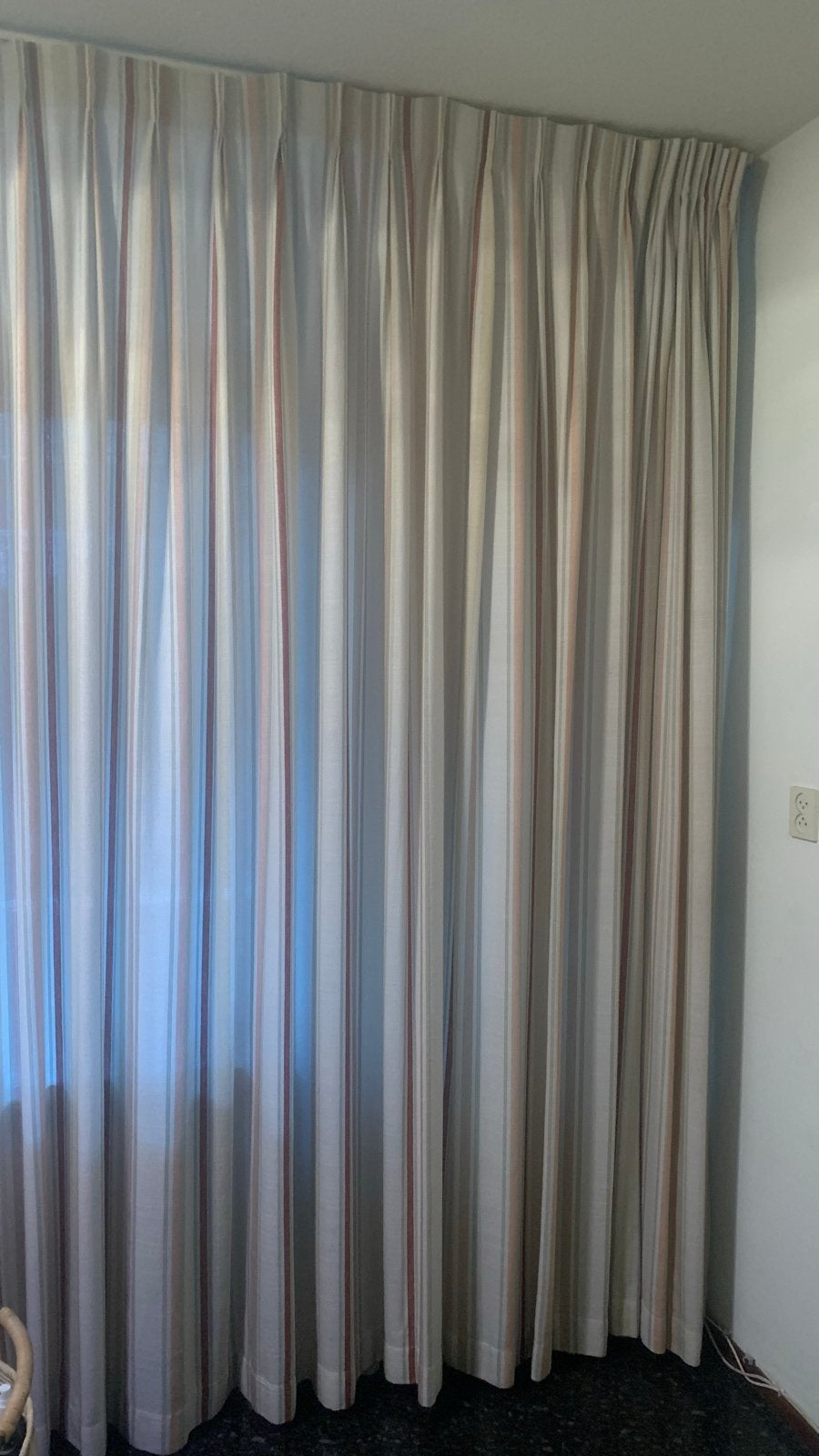 Gordijnen set: Overgordijnen en Vitrage gratis ophalen!, Ophalen, 380 cm, Gebruikt, Overige merken