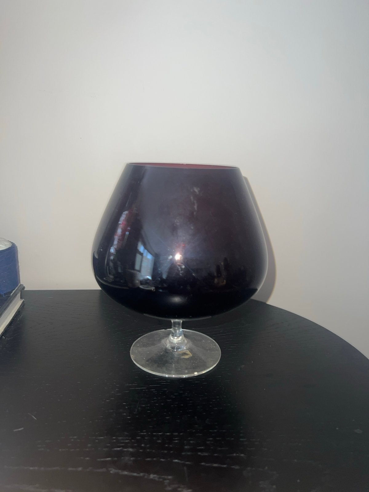 Grote decoratieve cognacglas vaas, Ophalen of Verzenden
