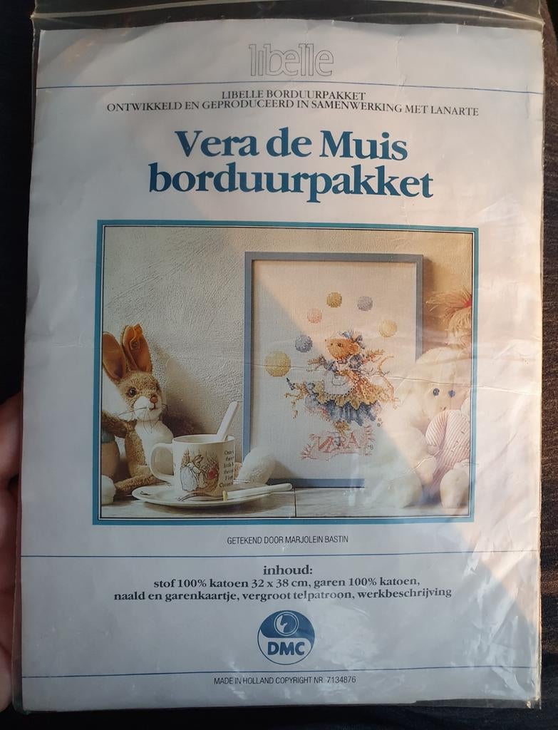 zeldzaam lanarte marjolein bastin vera de muis borduurpakket, Hobby en Vrije tijd, Borduren en Borduurmachines, Verzenden, Nieuw