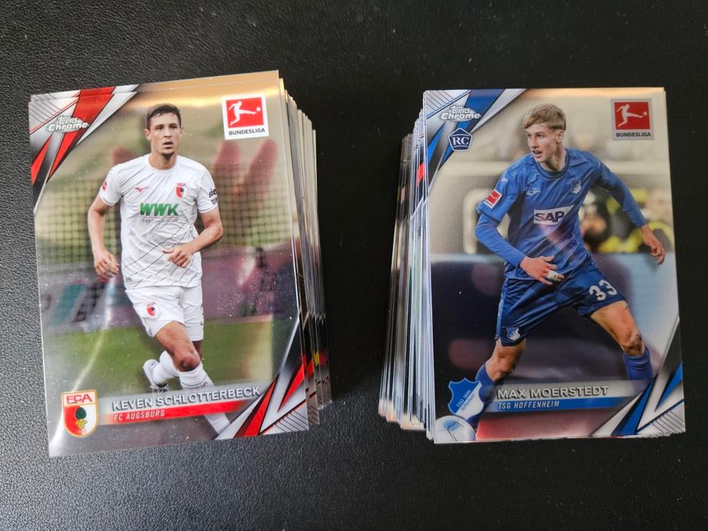 Complete set Topps Chrome Bundesliga 2024-25 (100 kaarten), Verzenden, Nieuw, Meerdere plaatjes