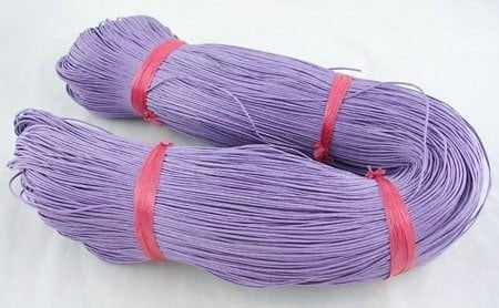1 bundel paars waxkoord 360 meter, Info@hobbymagic.nl, Draad, Hobbymagic, Nieuw