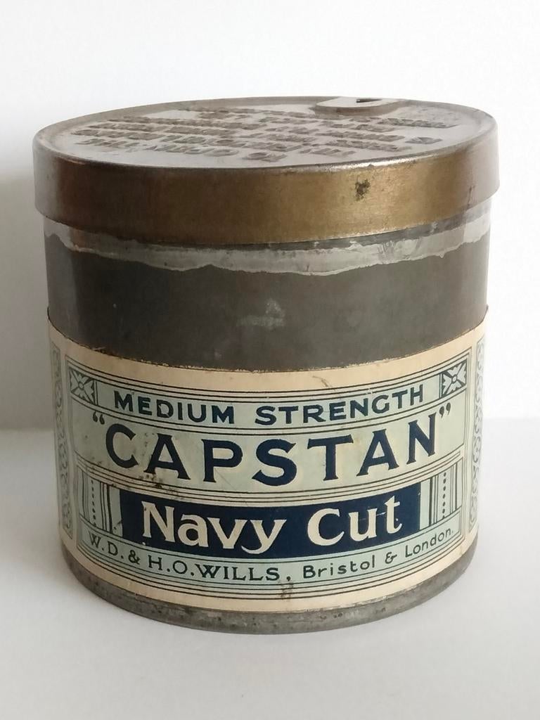 Tabaksblikje "Capstan" Navy Cut. Medium strength. Pijptabak., Verzamelen, Militaria | Algemeen, Marine, Overige typen, Engeland