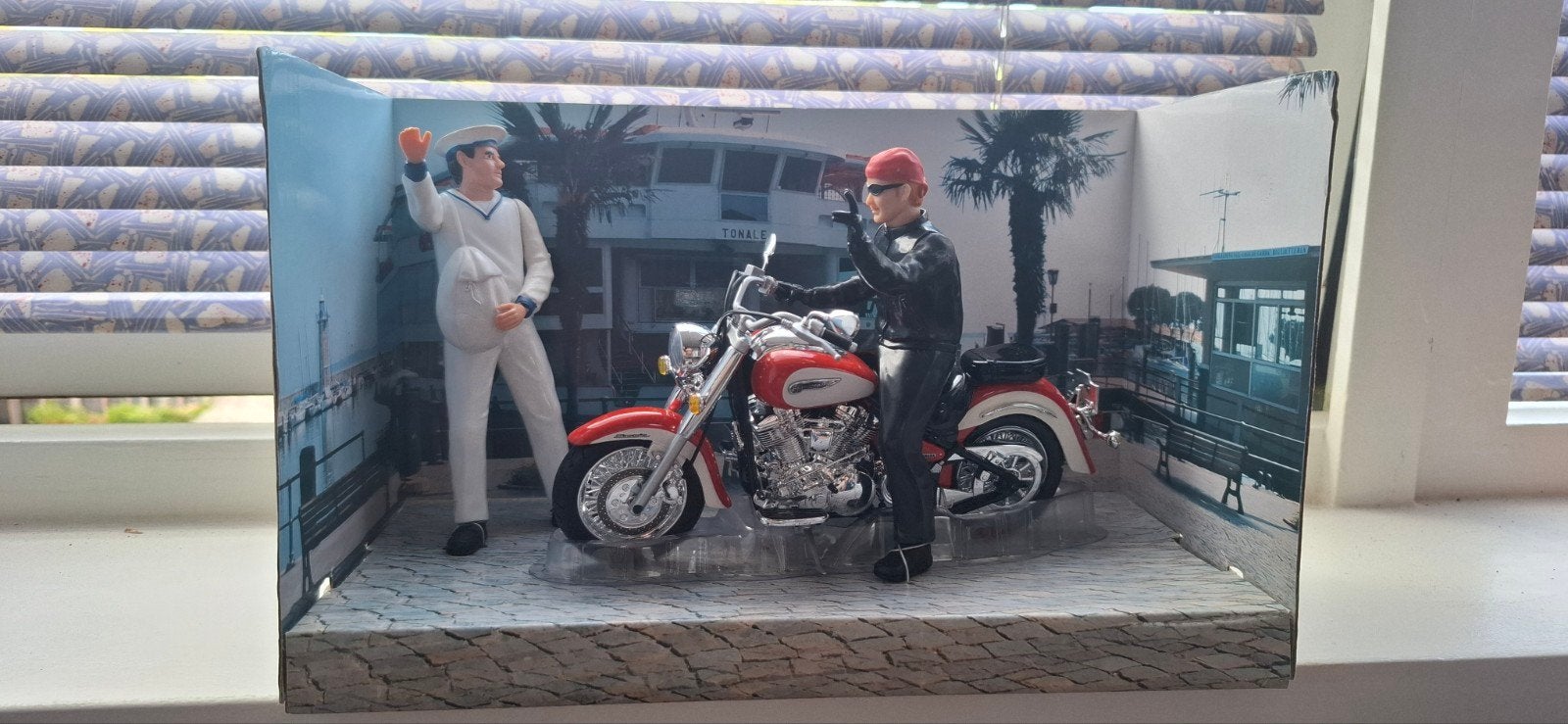 Cararama 1:12 Motorfiets met figuren Yamaha Roadstar, Ophalen of Verzenden, Nieuw, Motor