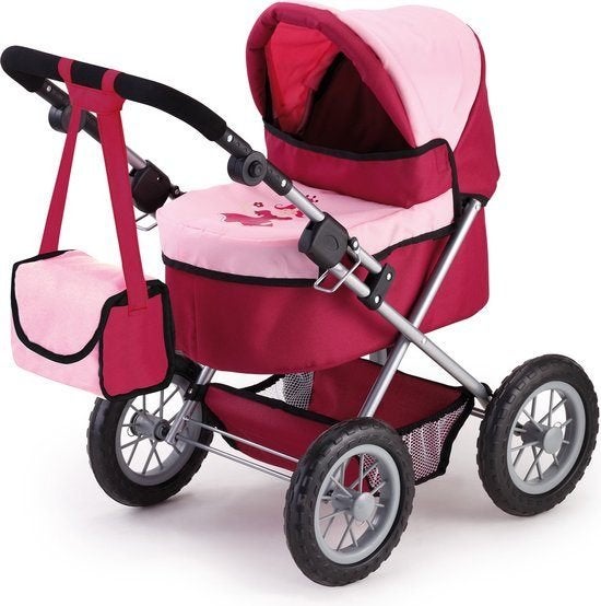Bayer Design - Poppenwagen Trendy - Rood en Roze, Nieuw, Ophalen of Verzenden, Babypop, Www.loods56.nl