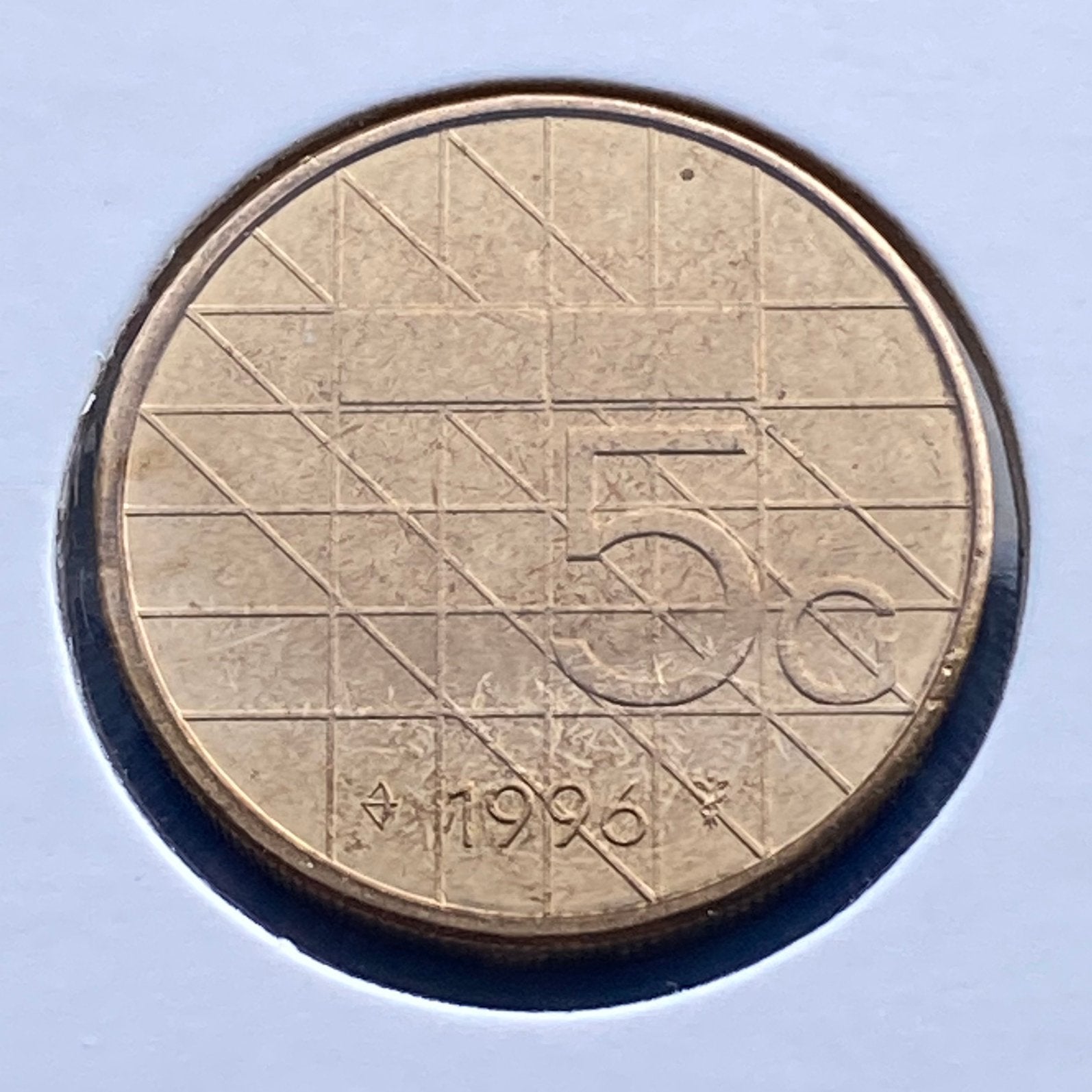 5 Gulden / Vijfje uit 1996 van Beatrix, Verzenden, Koningin Beatrix, 5 gulden, Losse munt