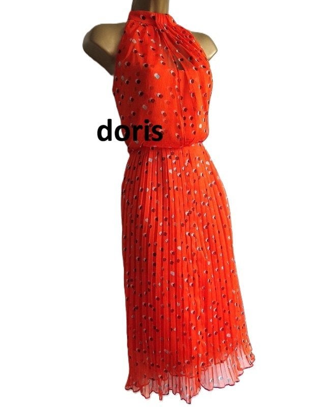 jurk karen Millen maat 12/40 oksel tot oksel44 cm, Maat 38/40 (M), Karen Millen, Oranje, Ophalen of Verzenden