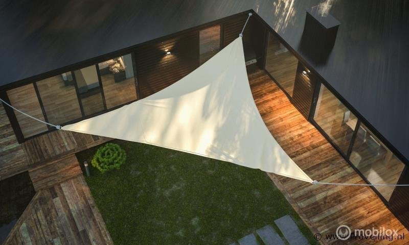 Online Veiling: Schaduwdoek - kleur crème, Tuin en Terras, Nieuw