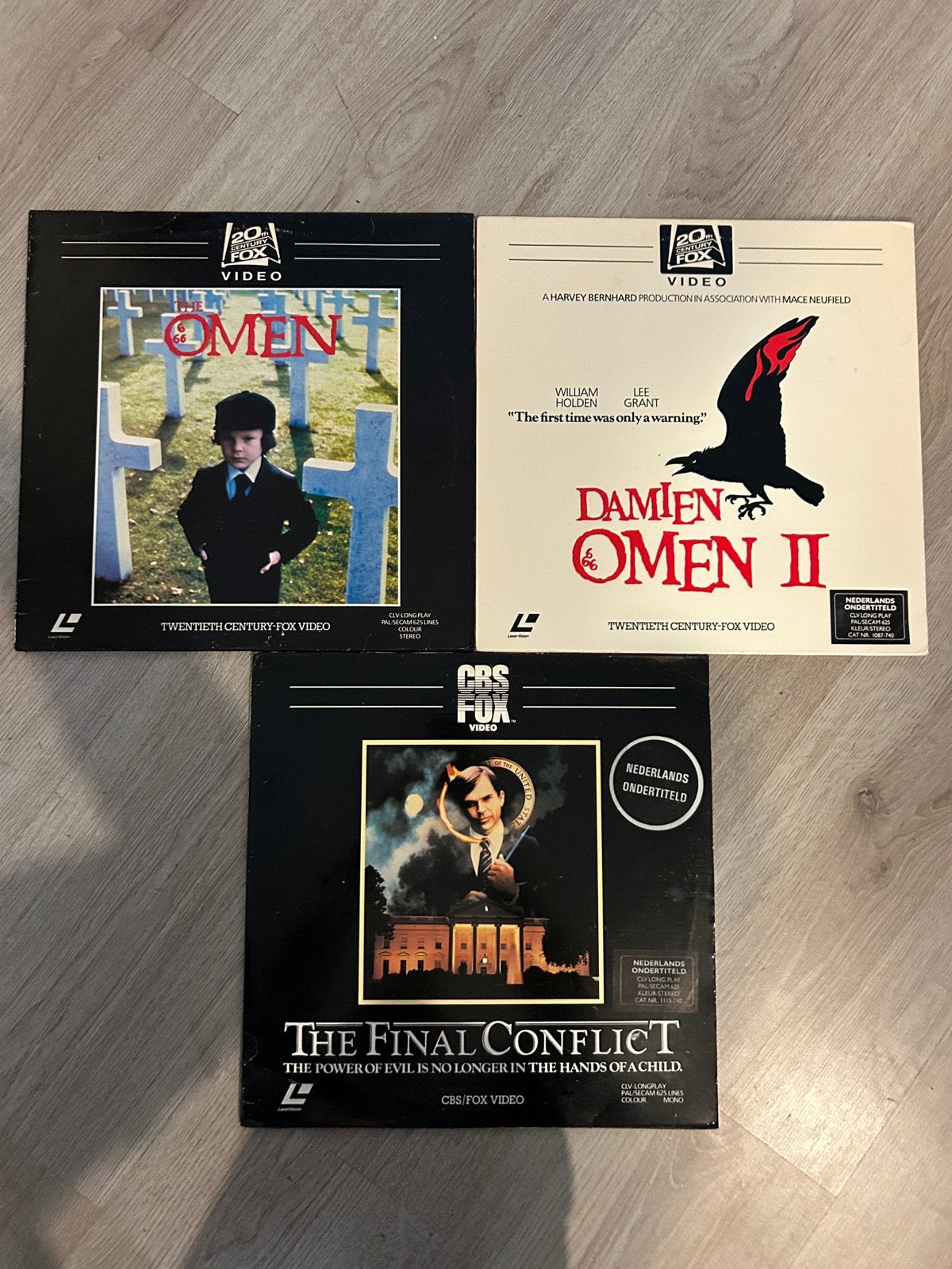Laserdisc / Laservision The Omen trilogie  (Damien 666), Ophalen of Verzenden